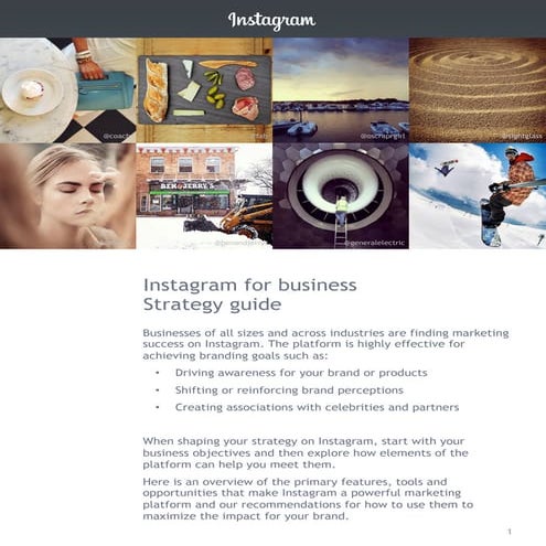 Instagram for business  | Strategy Guide