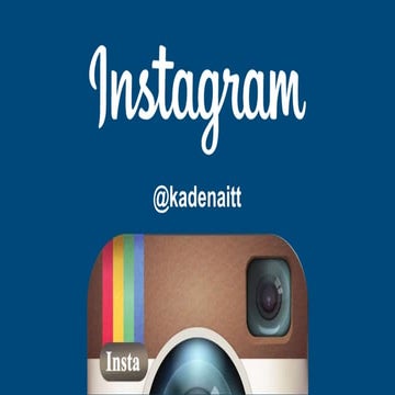 Instagram Training for @kadenaitt