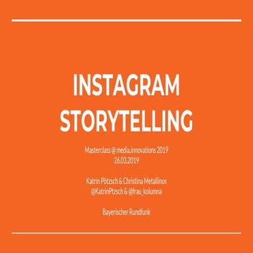 Instagram Storytelling - Die News-WG des Bayerischen Rundfunk