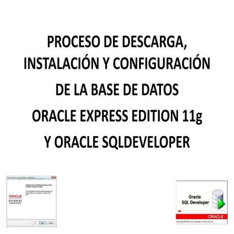 Instalación de OracleXE 11g Windows