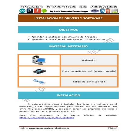 Instalación de drivers y software de Arduino | PDF