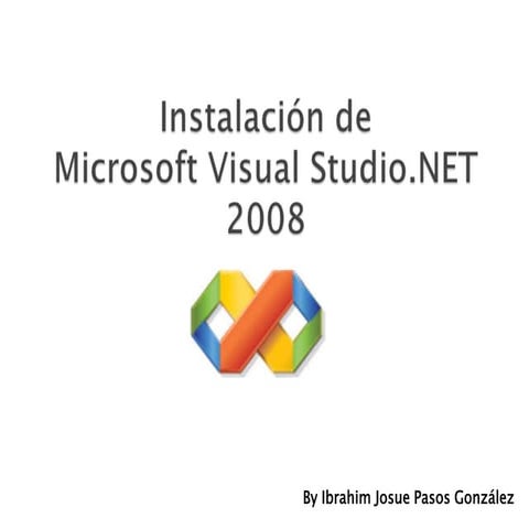 Instalación de microsoft visual studio net 2008