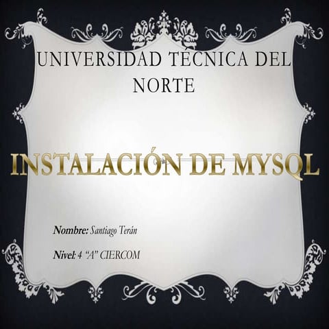 Instalación de mysql