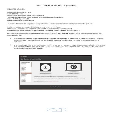 Instalación de ubuntu 14.04 LTS
