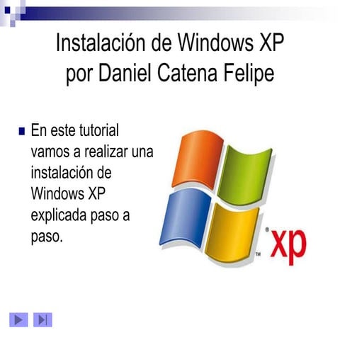 Instalacion Windows xp | PPTX