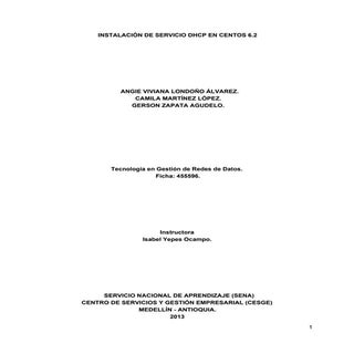 Instalación DHCP en CentOS 6.2