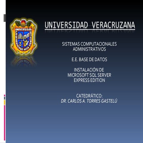 InstalacióN Ms Sql Server Ee