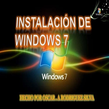Instalacion de windows 7 | PDF