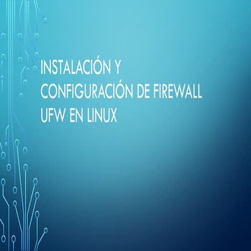 Firewall en linux | PDF