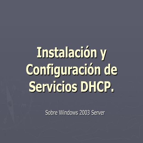 DHCP W2003