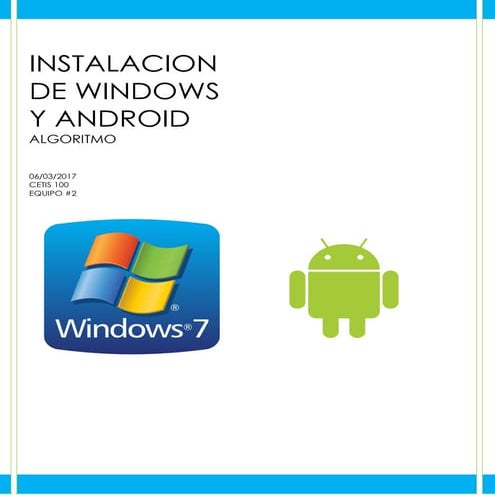 Instalacion de-windows-y-android
