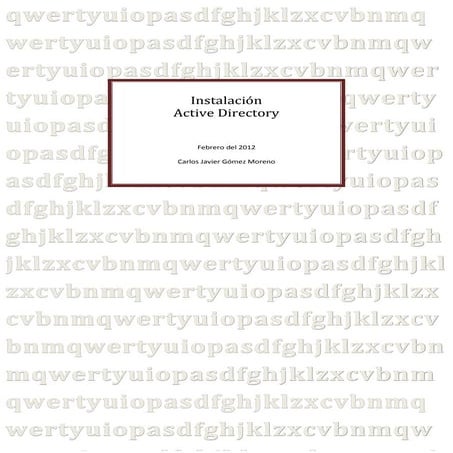 Instalar Active Directory en Windows 2008 Server R2 | PDF