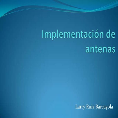 Instalación de antenas