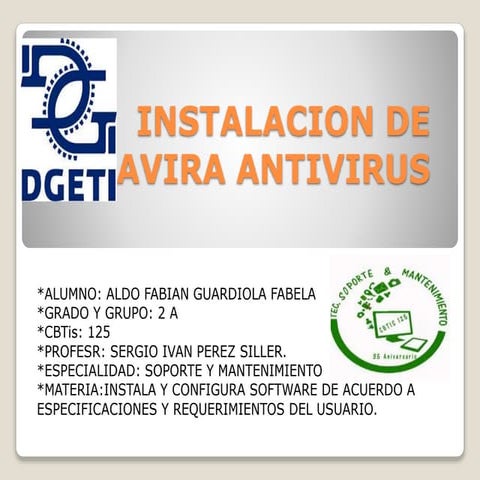 Instalacion de avira antivirus y mas utilerias 
