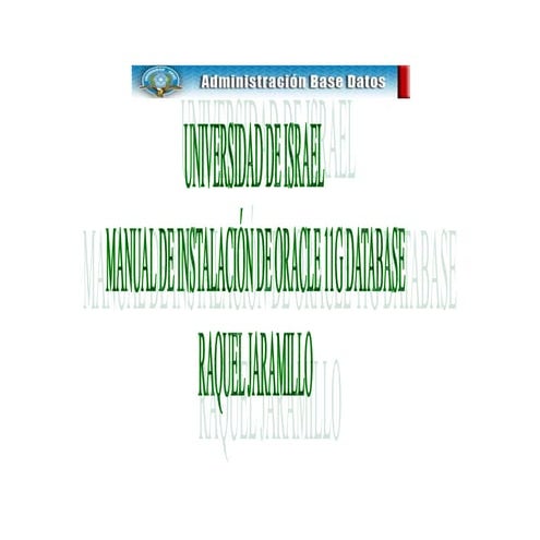 Instalacion de oracle 11 g database