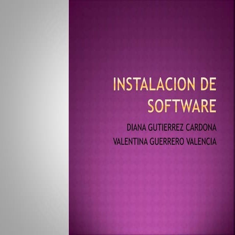 Instalacion de software
