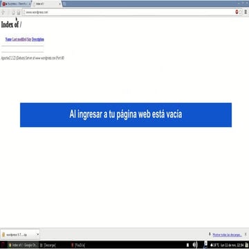 Instalación de wordpress 3.7