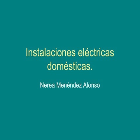 Instalaciones electricas domesticas , conceptos y elementos que las componen ...