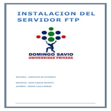 Instalacion servidor ftp