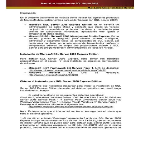 INSTALACIÓN DE SQL SERVER 2008