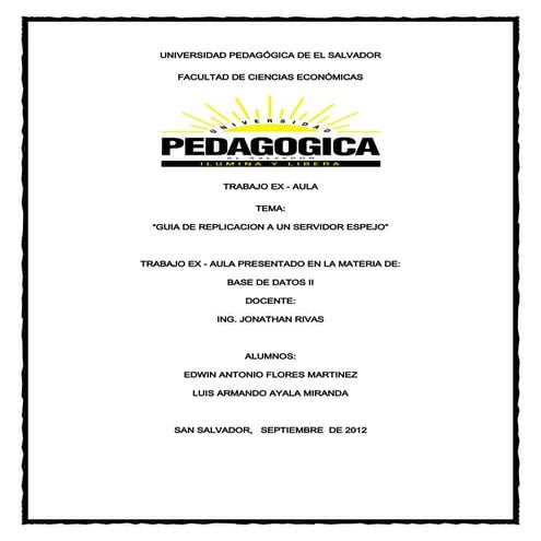 Instalacion SQL server 2012 replicacion