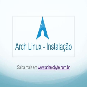 Instalador - Arch Linux