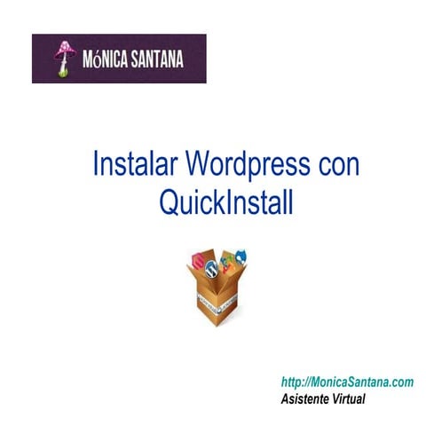 Instalar wordpress en tu hosting con quickinstall