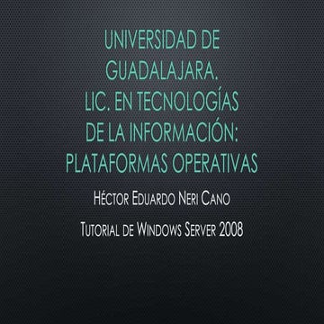 Windows Server 2008 (Maquina Virtual)