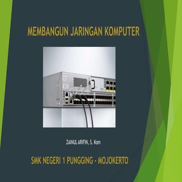 Instalasi kabel UTP untuk jaringan komputer