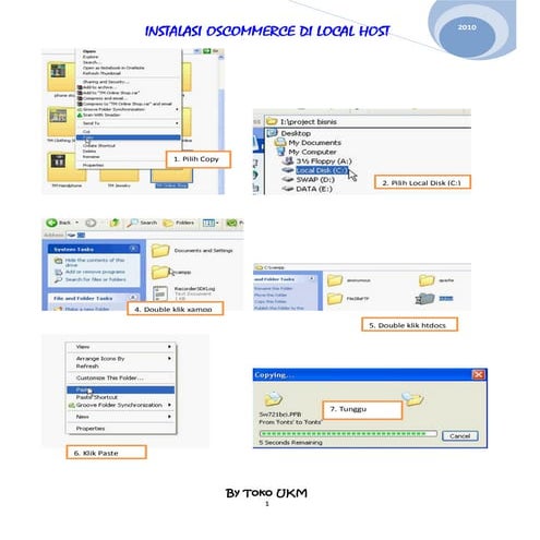 Instalasi oscommerce di local host