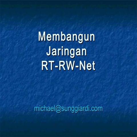 Instalasi RT/RW Net