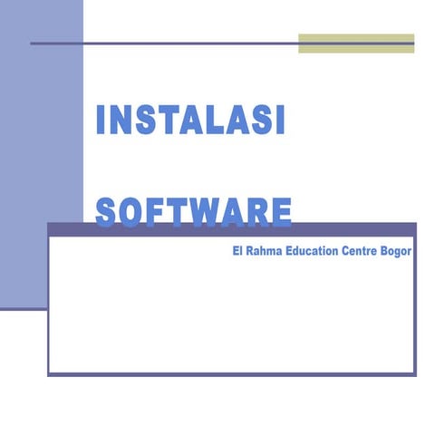Instalasi software