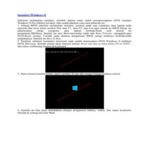 Instalandows 8 Tugassi wi