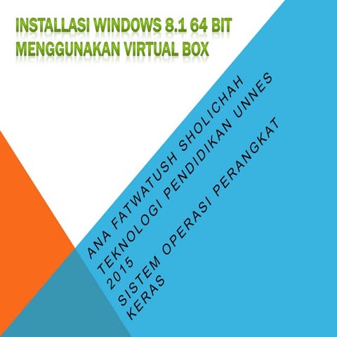 Instalasi windows 8