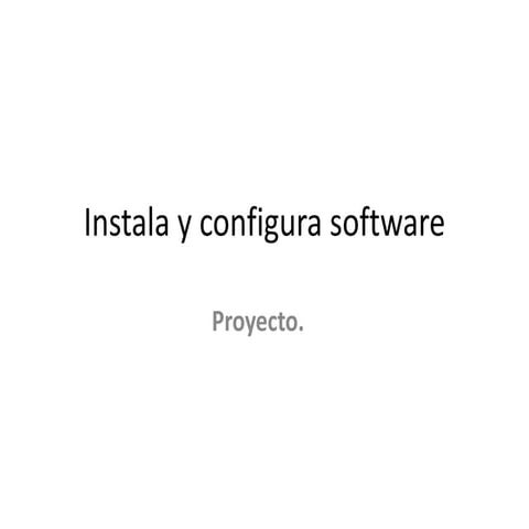 Instala Y Configura Software Pptx