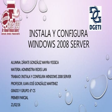 Instala y configura win 2008