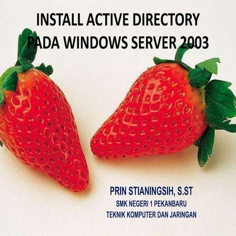 Install active directory