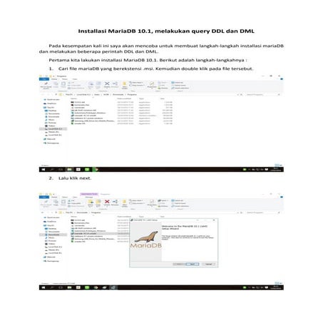 Installasi maria db 10.1