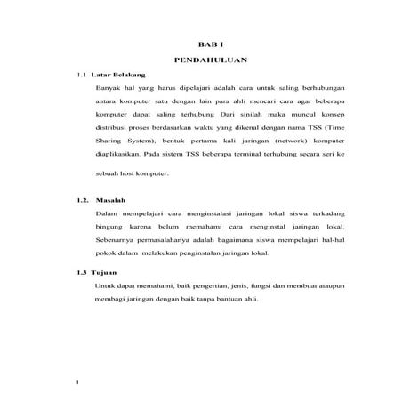 Installasi Perangkat Jaringan Lokal (LAN) (Pengertian Jaringan Komputer, Topo...