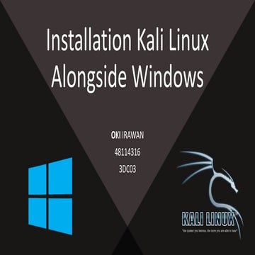 Installation kali linux