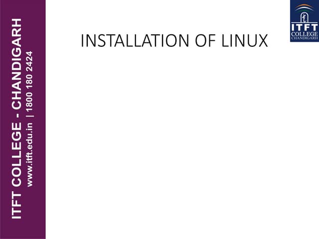 itft_Installation of linux