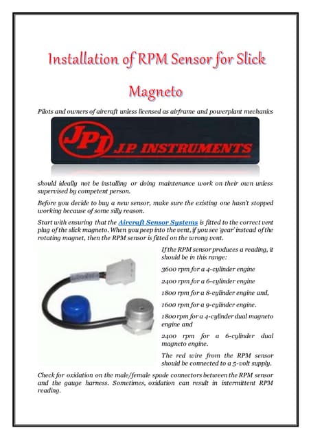 J.p. Instruments Inc. presentations