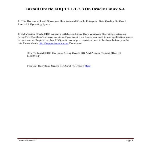 Install edq on linux