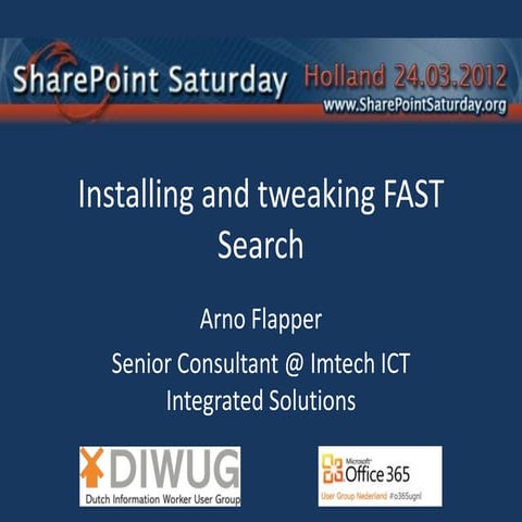 Installing and tweaking FASTSearch