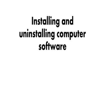 Installing and uninstalling computer software | PPTX | Shareware and ...