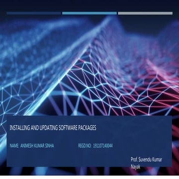 Installing and updating software packages [autosaved]
