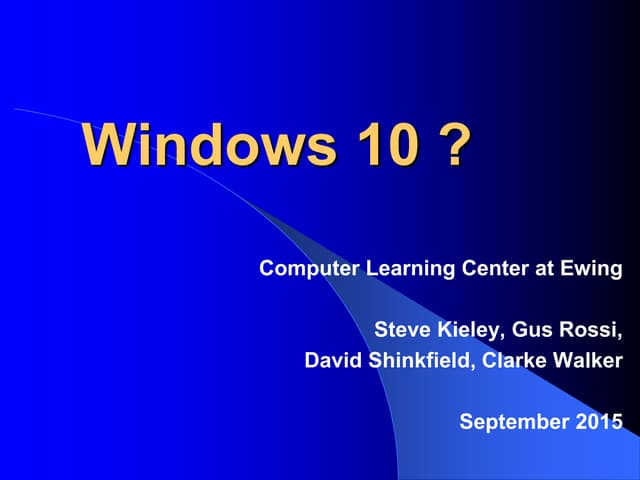 Installing windows 10