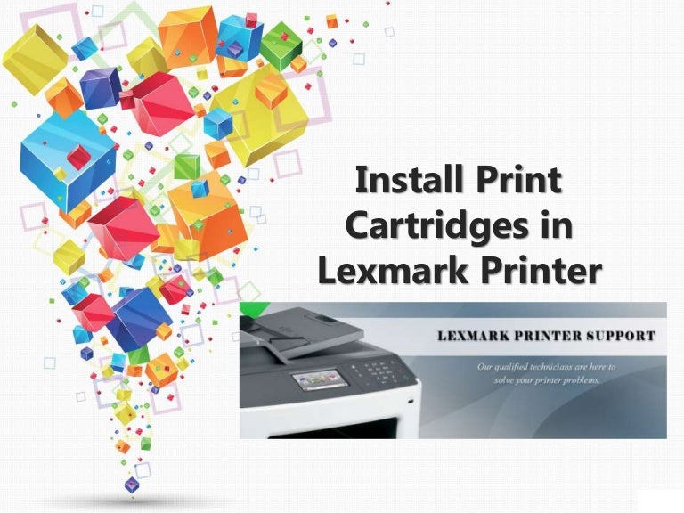 Install Print Cartridges in Lexmark Printer