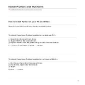 Install python and py charm