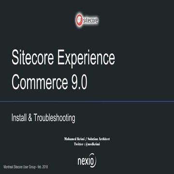 Install sitecore experience commerce 9.0
